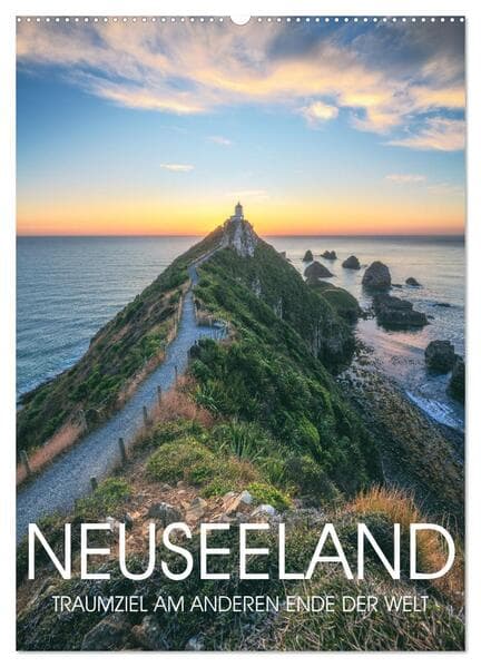 NEUSEELAND - TRAUMZIEL AM ANDEREN ENDE DER WELT (Wandkalender 2026 DIN A2 hoch), CALVENDO Monatskale