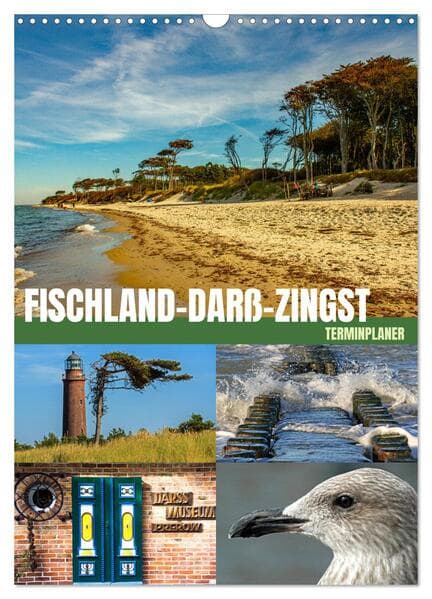 Fischland-Darß-Zingst Terminplaner (Wandkalender 2026 DIN A3 hoch), CALVENDO Monatskalender