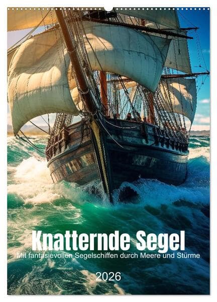 Knatternde Segel (Wandkalender 2026 DIN A2 hoch), CALVENDO Monatskalender