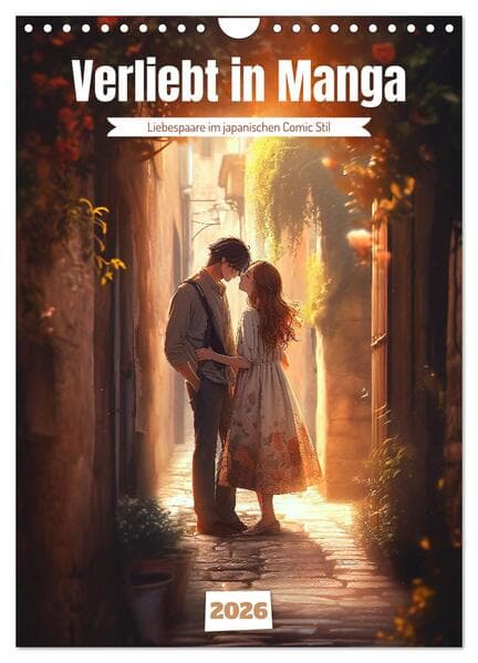 Verliebt in Manga (Wandkalender 2026 DIN A4 hoch), CALVENDO Monatskalender