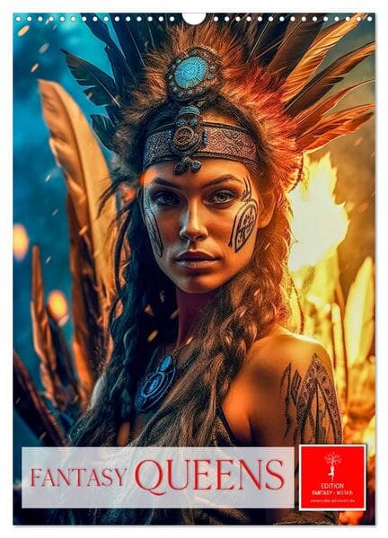 Fantasy Queens (Wandkalender 2026 DIN A3 hoch), CALVENDO Monatskalender
