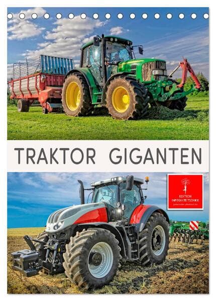 Traktor Giganten (Tischkalender 2026 DIN A5 hoch), CALVENDO Monatskalender