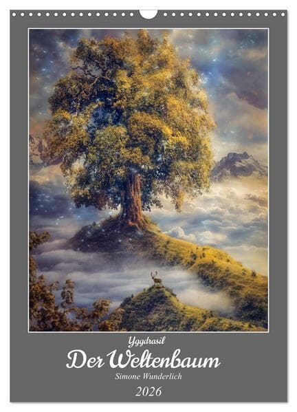 Yggdrasil - Der Baum des Lebens (Wandkalender 2026 DIN A3 hoch), CALVENDO Monatskalender