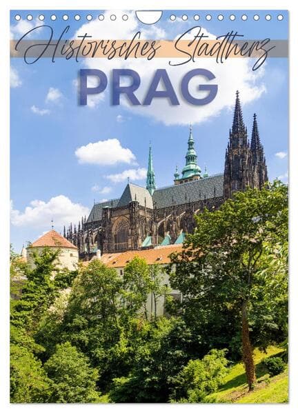PRAG Historisches Stadtherz (Wandkalender 2026 DIN A4 hoch), CALVENDO Monatskalender