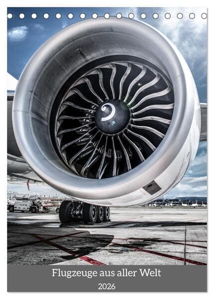 Flugzeuge aus aller Welt (Tischkalender 2026 DIN A5 hoch), CALVENDO Monatskalender