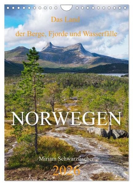 Norwegen - Das Land der Berge, Fjorde und Wasserfälle (Wandkalender 2026 DIN A4 hoch), CALVENDO Mona