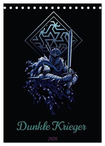Dunkle Krieger (Tischkalender 2026 DIN A5 hoch), CALVENDO Monatskalender