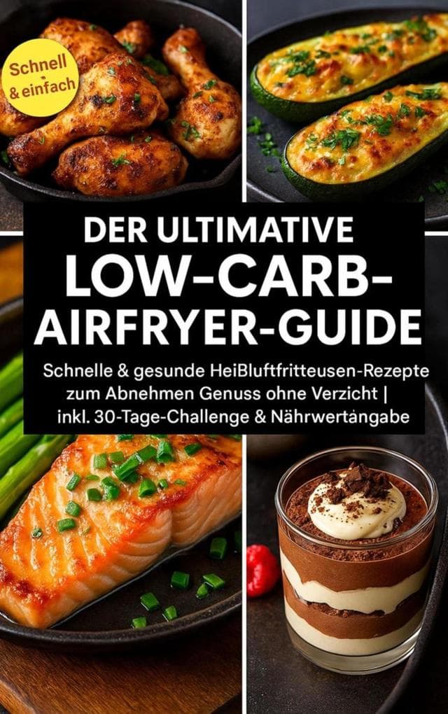 Der ultimative Low-Carb-Airfryer-Guide: Schnelle & gesunde Heißluftfritteusen-Rezepte zum Abnehmen