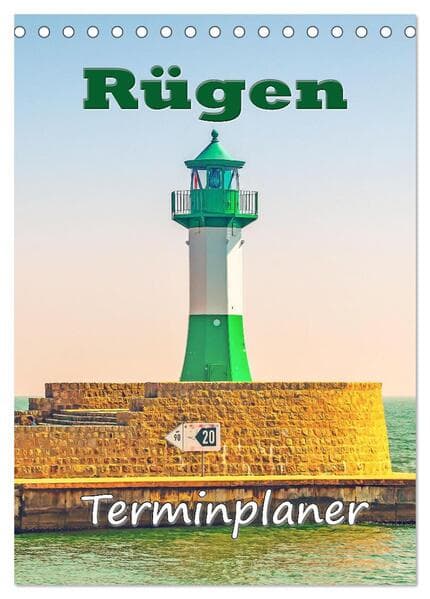 Rügen - Terminplaner (Tischkalender 2026 DIN A5 hoch), CALVENDO Monatskalender