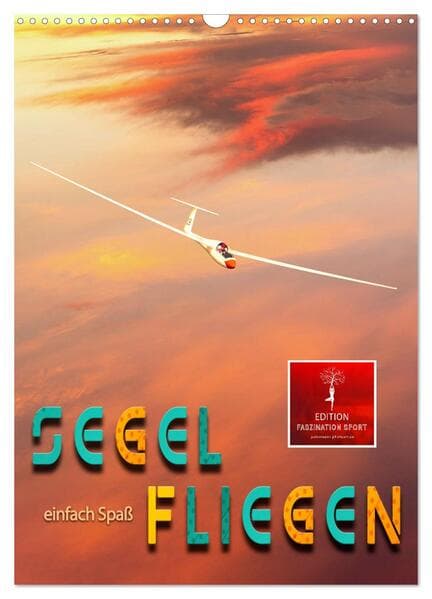 Segelfliegen - einfach Spaß (Wandkalender 2026 DIN A3 hoch), CALVENDO Monatskalender