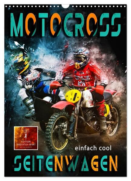 Motocross Seitenwagen - einfach cool (Wandkalender 2026 DIN A3 hoch), CALVENDO Monatskalender
