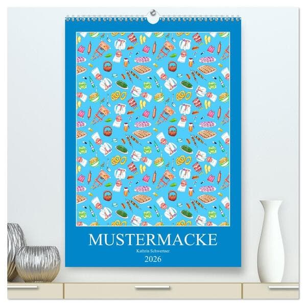 MUSTERMACKE (hochwertiger Premium Wandkalender 2026 DIN A2 hoch), Kunstdruck in Hochglanz