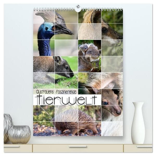 Australiens faszinierende Tierwelt (hochwertiger Premium Wandkalender 2026 DIN A2 hoch), Kunstdruck