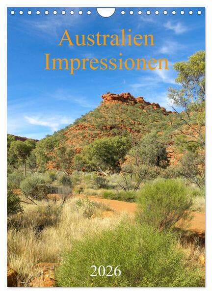 Australien - Impressionen (Wandkalender 2026 DIN A4 hoch), CALVENDO Monatskalender