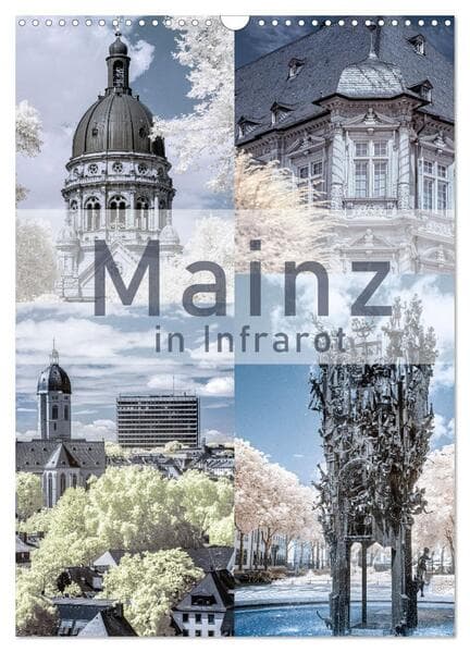 MAINZ IN INFRAROT (Wandkalender 2026 DIN A3 hoch), CALVENDO Monatskalender