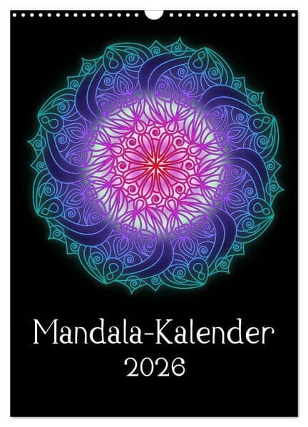 Mandala-Kalender 2026 (Wandkalender 2026 DIN A3 hoch), CALVENDO Monatskalender