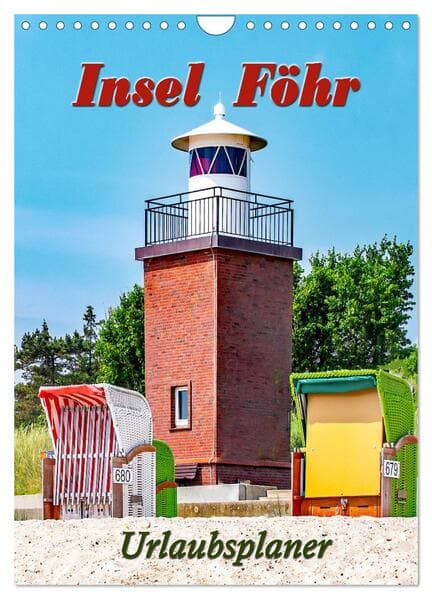 Insel Föhr - Urlaubsplaner (Wandkalender 2026 DIN A4 hoch), CALVENDO Monatskalender
