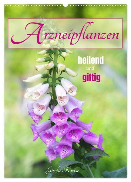 Arzneipflanzen - heilend und giftig (Wandkalender 2026 DIN A2 hoch), CALVENDO Monatskalender