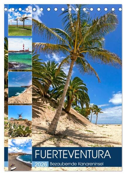 FUERTEVENTURA Bezaubernde Kanareninsel (Tischkalender 2026 DIN A5 hoch), CALVENDO Monatskalender