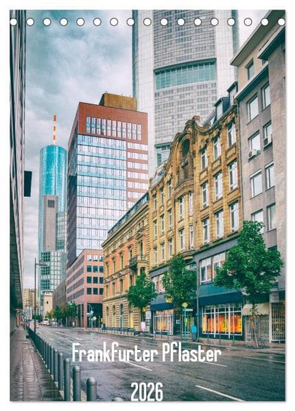 Frankfurter Pflaster (Tischkalender 2026 DIN A5 hoch), CALVENDO Monatskalender