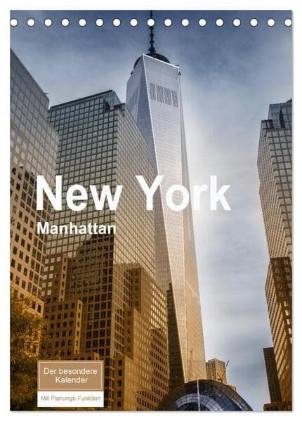 New York - Manhattan (Tischkalender 2026 DIN A5 hoch), CALVENDO Monatskalender