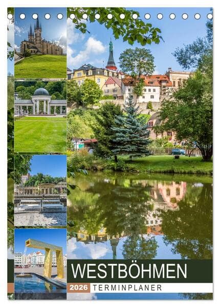 WESTBÖHMEN Terminplaner (Tischkalender 2026 DIN A5 hoch), CALVENDO Monatskalender