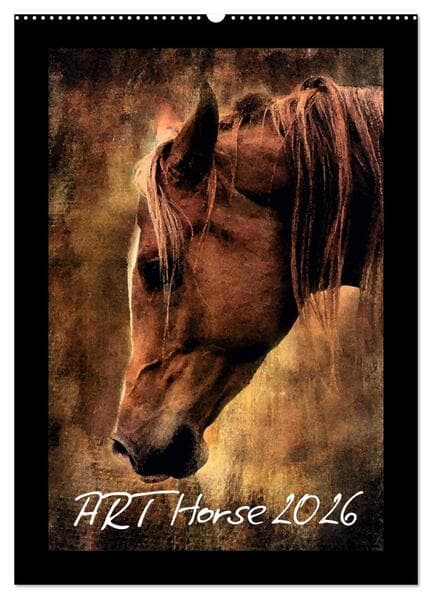 Art Horse 2026 (Wandkalender 2026 DIN A2 hoch), CALVENDO Monatskalender