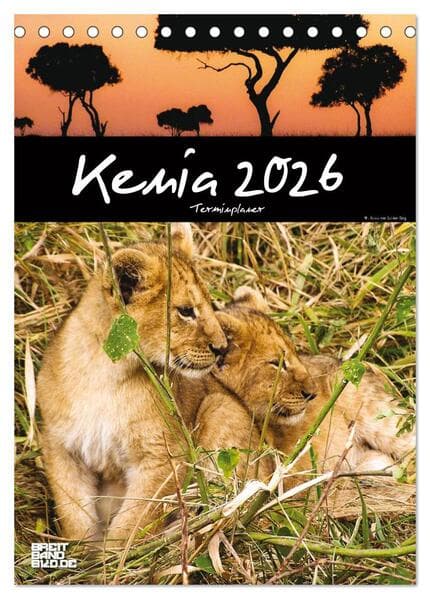 Kenia - Terminplaner (Tischkalender 2026 DIN A5 hoch), CALVENDO Monatskalender