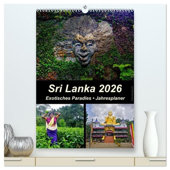 Sri Lanka 2026 - Exotisches Paradies - Jahresplaner (hochwertiger Premium Wandkalender 2026 DIN A2 h