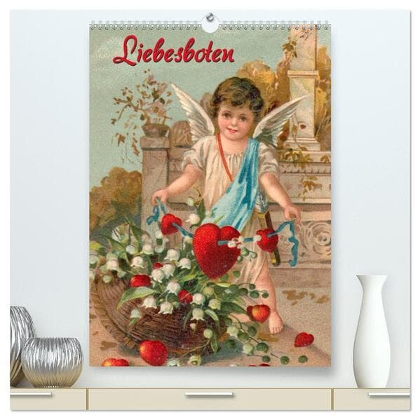 Liebesboten (hochwertiger Premium Wandkalender 2026 DIN A2 hoch), Kunstdruck in Hochglanz