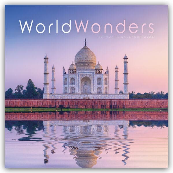 World Wonders - Weltwunder 2026 - Wand-Kalender