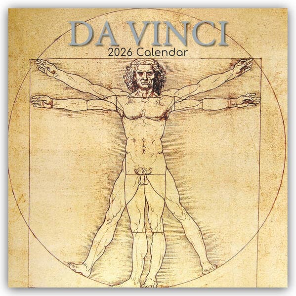 Leonardo da Vinci 2026 - 16-Monatskalender