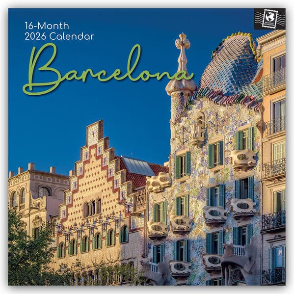 Barcelona 2026 - 16-Monatskalender