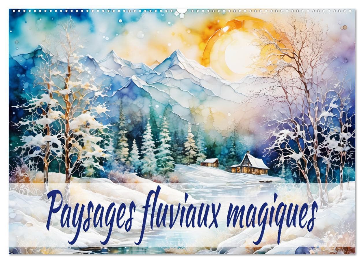 Paysages fluviaux magiques (Calendrier mural 2026 DIN A2 vertical), CALVENDO calendrier mensuel