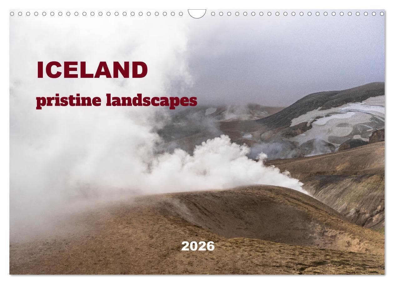 ICELAND pristine landscapes (Wall Calendar 2026 DIN A3 landscape), CALVENDO 12 Month Wall Calendar