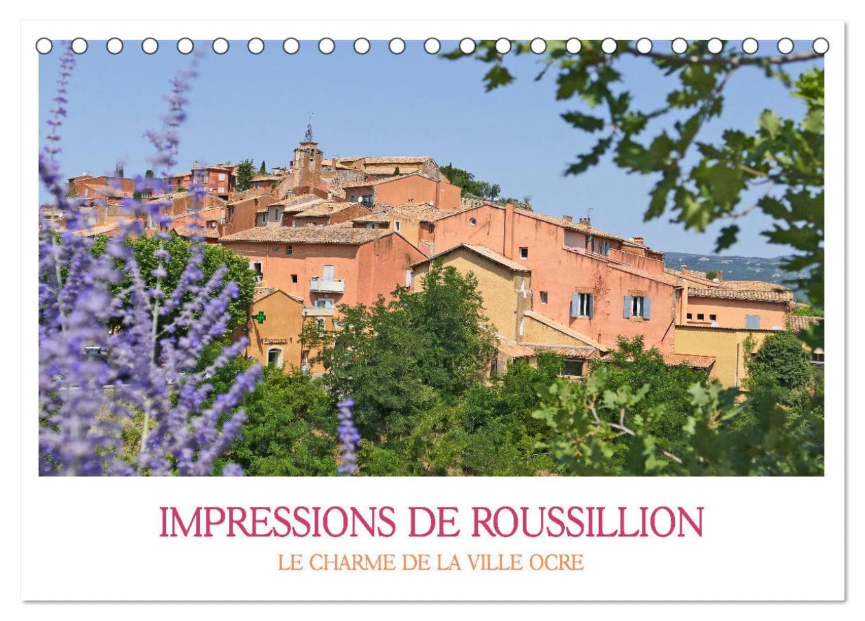 Impressions de Roussillon (Calendrier de bureau 2026 DIN A5 vertical), CALVENDO calendrier mensuel