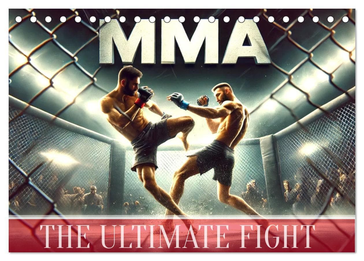 MMA UK - The ultimate fight (Desk Calendar 2026 DIN A5 landscape), CALVENDO 12 Month DeskCalendar