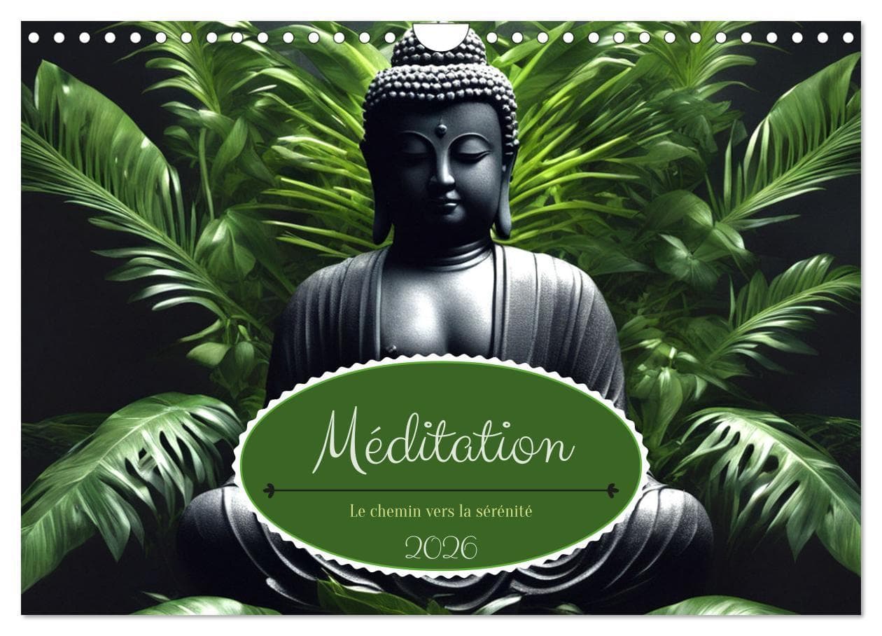 Méditation Le chemin vers la sérénité (Calendrier mural 2026 DIN A4 vertical), CALVENDO calendrier mensuel