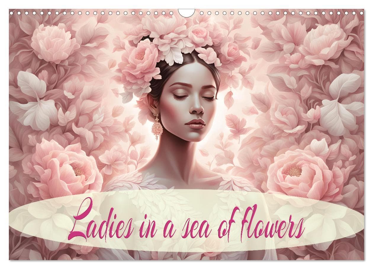 Ladies in a sea of flowers (Wall Calendar 2026 DIN A3 landscape), CALVENDO 12 Month Wall Calendar