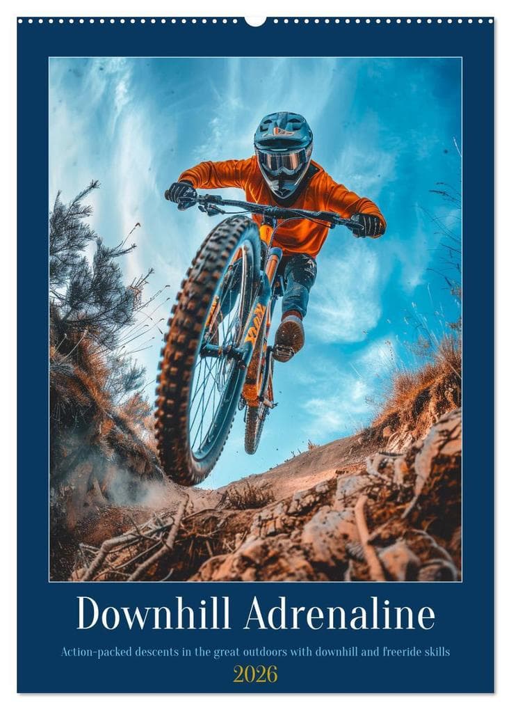 Downhill Adrenaline (Wall Calendar 2026 DIN A2 portrait), CALVENDO 12 Month Wall Calendar