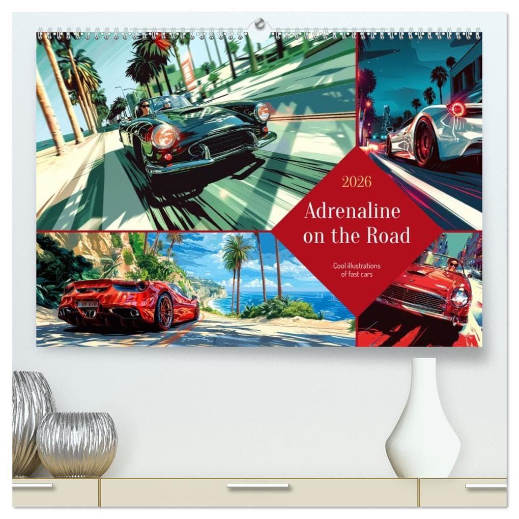Adrenaline on the Road (High Quality Premium Wall Calendar 2026 DIN A2 landscape),CALVENDO 12 Month Wall Calendar
