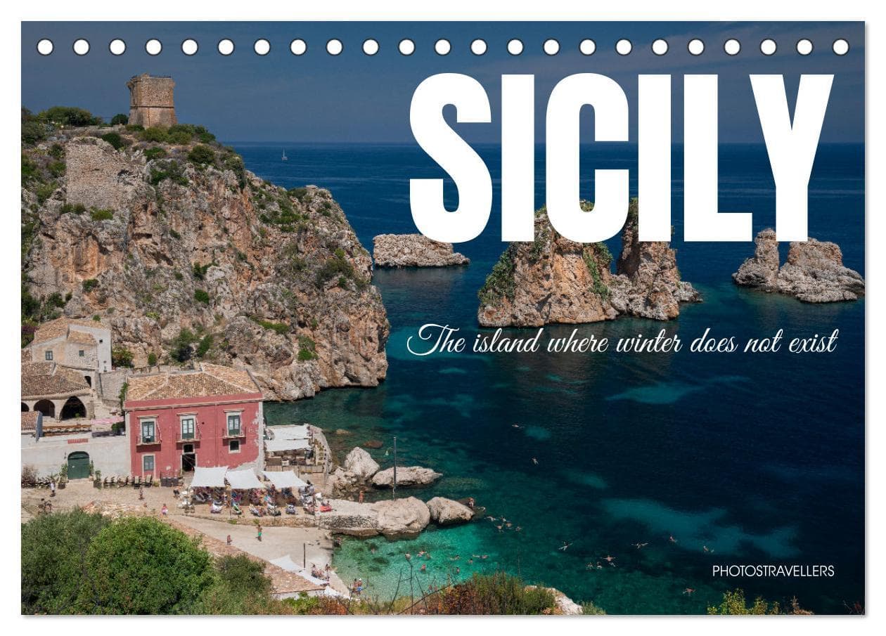 Sicily - The island where winter does not exist (Desk Calendar 2026 DIN A5 landscape), CALVENDO 12 Month DeskCalendar