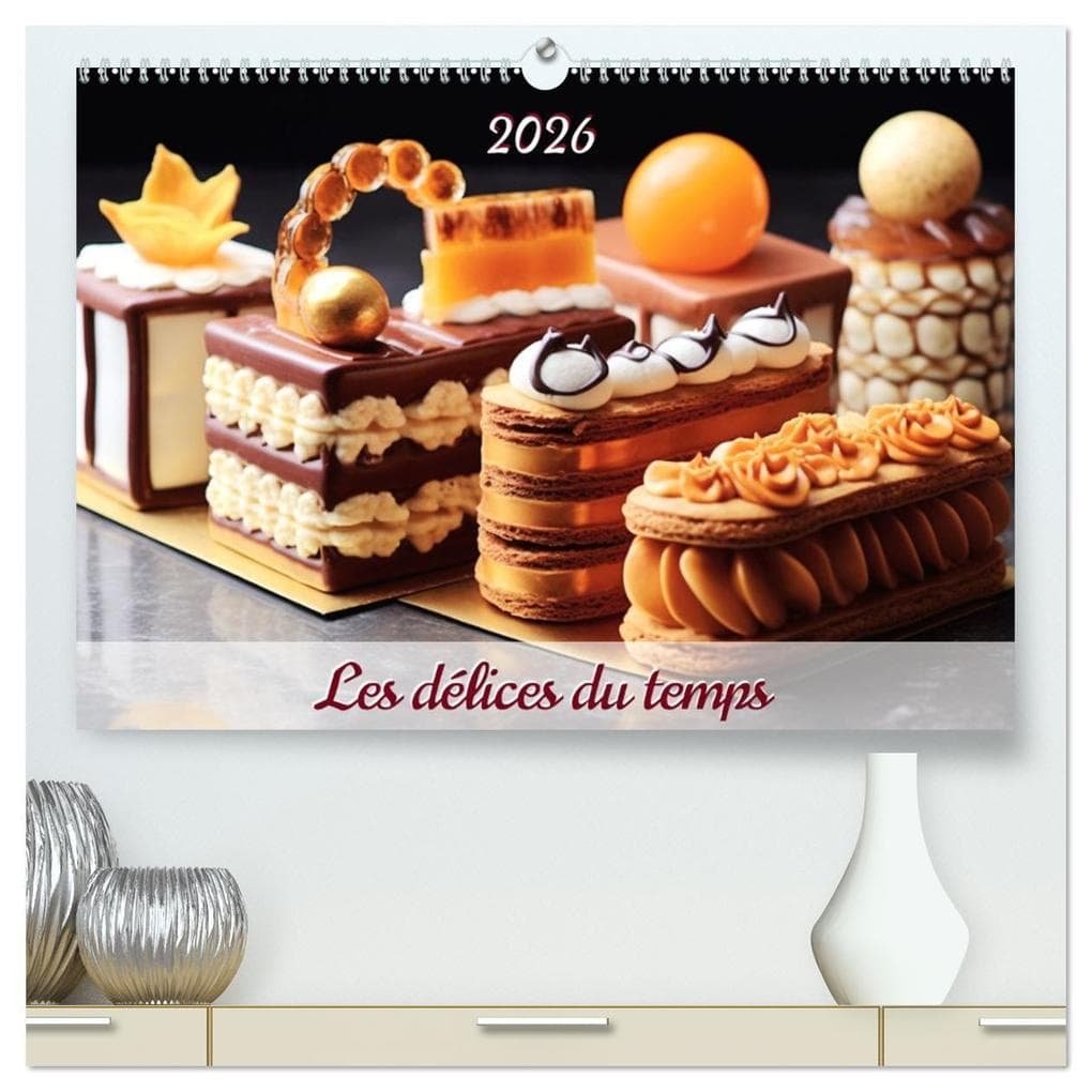 Les délices du temps (Calendrier mural 2026 DIN A2 vertical) calendrier de bureau