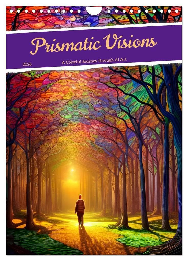 Prismatic Visions (Wall Calendar 2026 DIN A4 portrait), CALVENDO 12 Month Wall Calendar