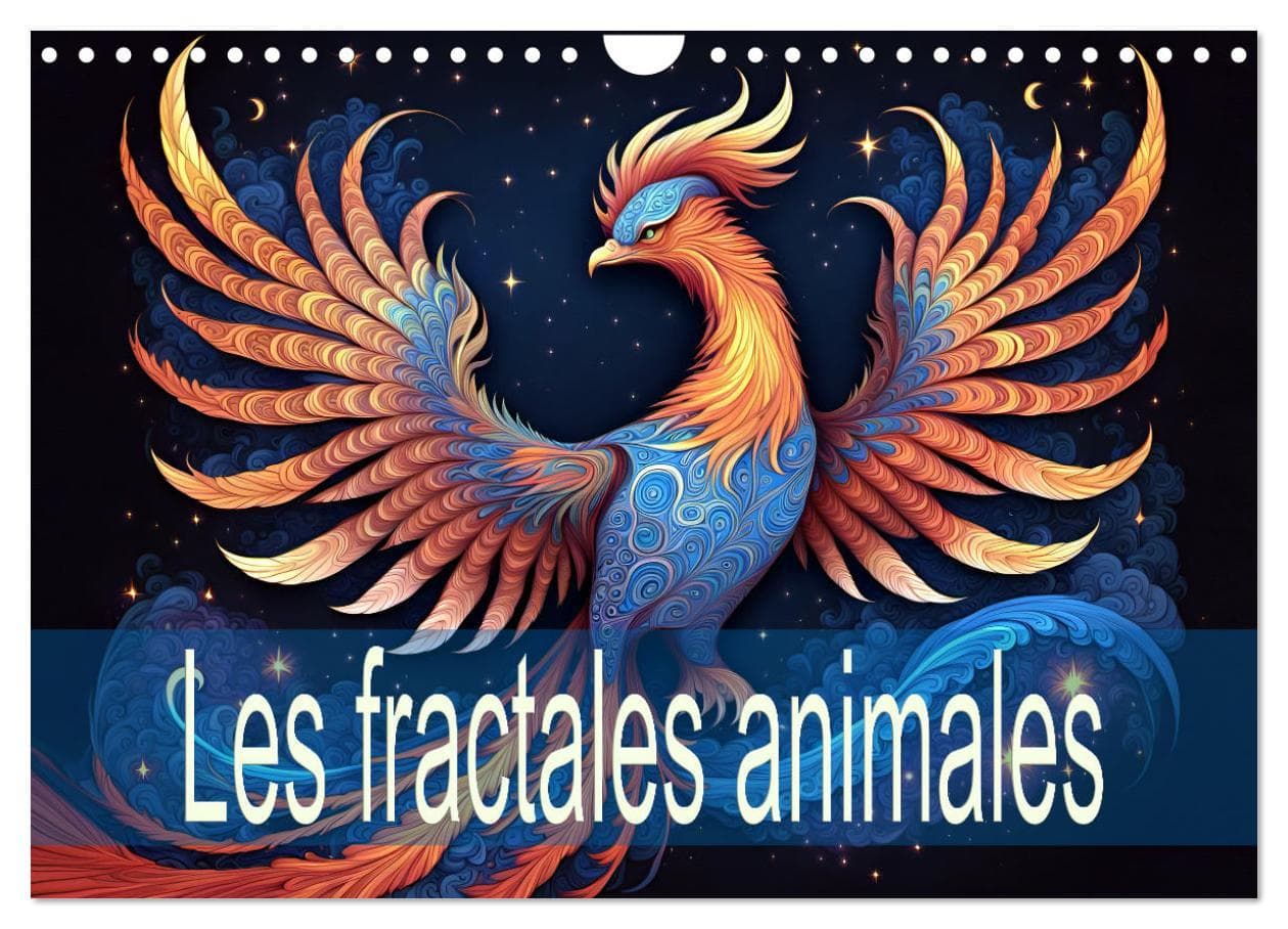 Les fractales animales (Calendrier mural 2026 DIN A4 vertical), CALVENDO calendrier mensuel