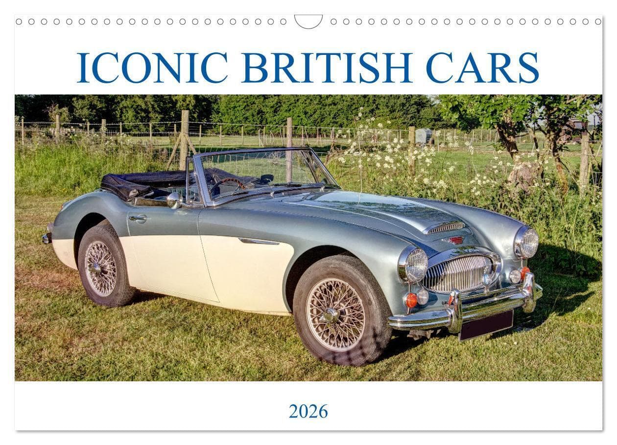 Iconic British Cars (Wall Calendar 2026 DIN A3 landscape), CALVENDO 12 Month Wall Calendar