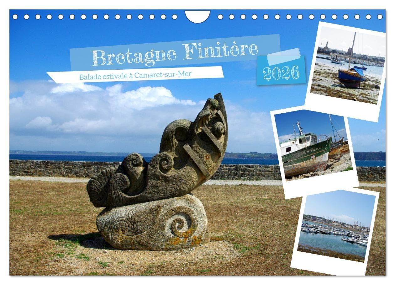 Bretagne Finistère balade estivale à Camaret-sur-Mer (Calendrier mural 2026 DIN A4 vertical), CALVENDO calendrier mensuel