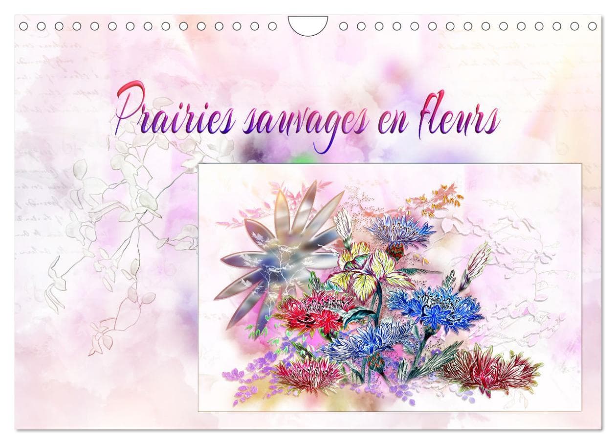Prairies sauvages en fleurs (Calendrier mural 2026 DIN A4 vertical), CALVENDO calendrier mensuel