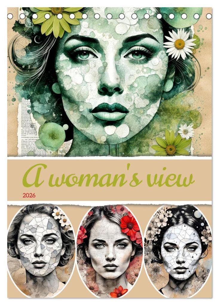 A woman's view (Desk Calendar 2026 DIN A5 portrait), CALVENDO 12 Month DeskCalendar
