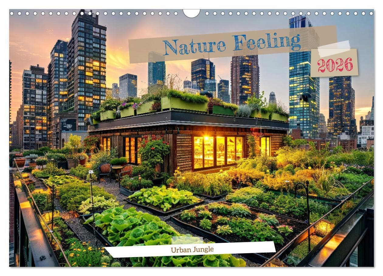Nature Feeling - Urban Jungle (Wall Calendar 2026 DIN A3 landscape), CALVENDO 12 Month Wall Calendar